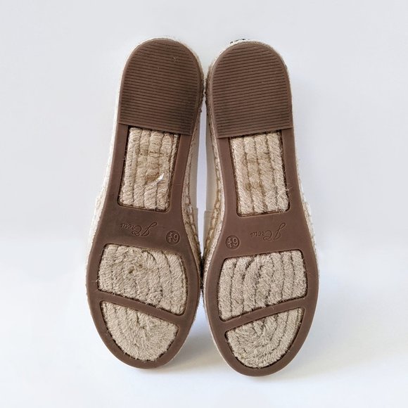 J. Crew Black & White Espadrilles With Leather Cap Toe | 6.5 - Picture 4 of 15